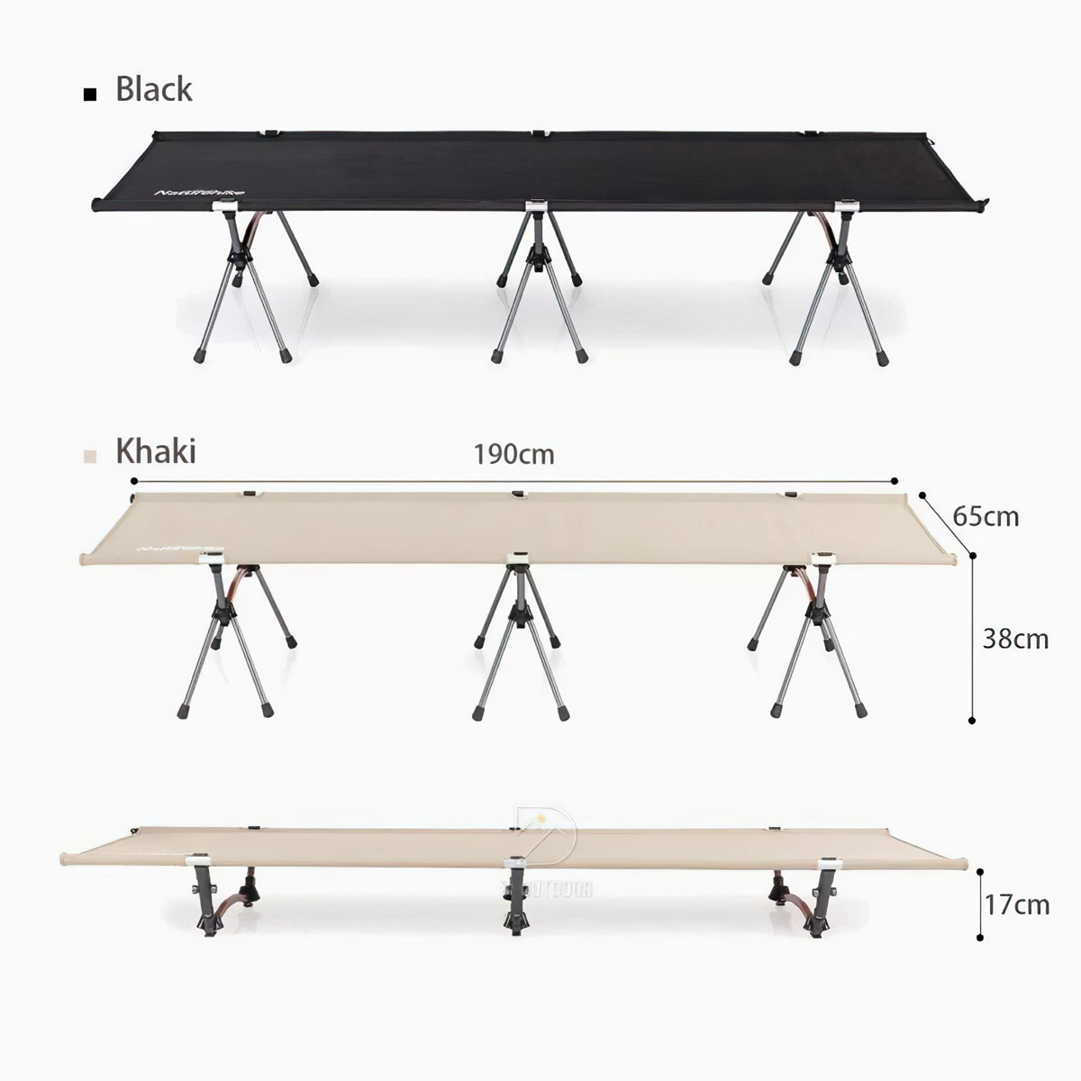 Naturehike Folding Bed NH20JJ009 Giường Gấp Cắm Trại Linh Hoạt
