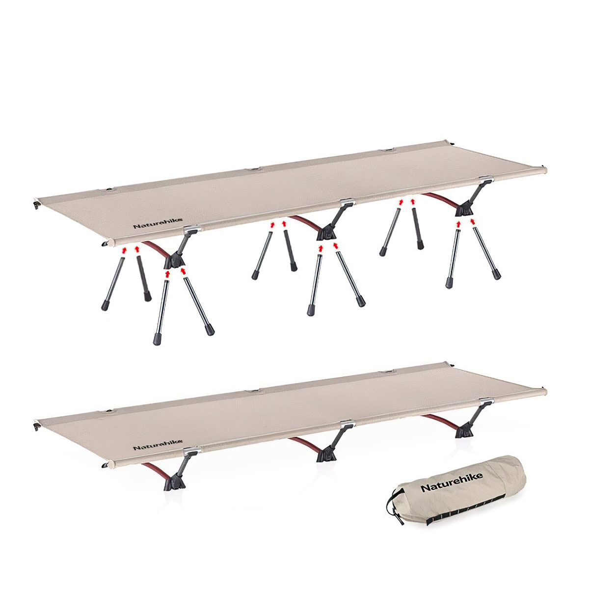 Naturehike Folding Bed NH20JJ009 Giường Gấp Cắm Trại Linh Hoạt