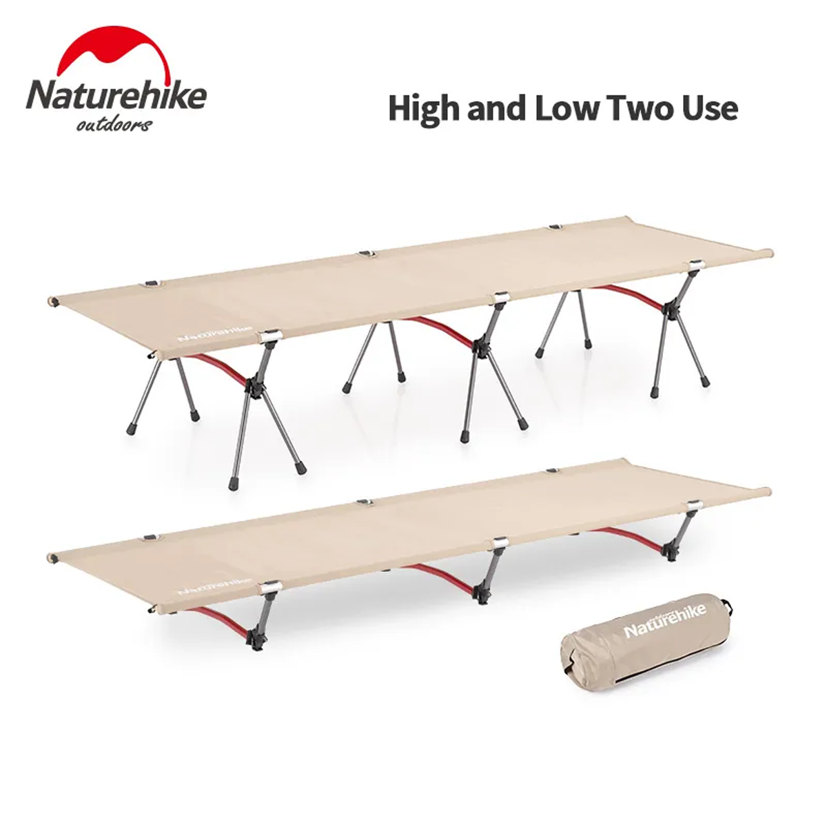 Naturehike NH19JJ006 Giường Xếp Gọn Dã Ngoại Đa Năng XJC04