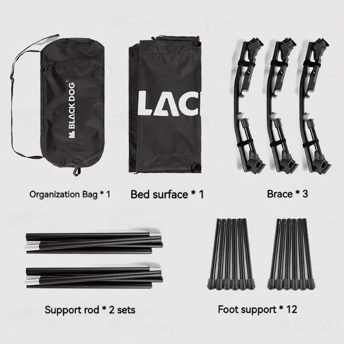 Blackdog Giường Xếp Gọn và Tấm Trải Giường Cắm Trại