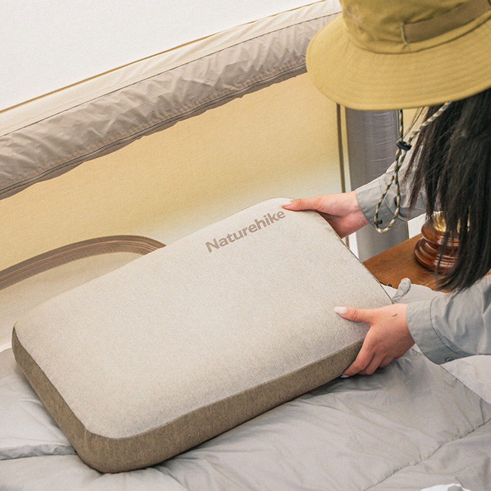 Naturehike NH22ZT002 Gối Vải Nhung Cắm Trại Memory Foam Comfort Square Pillow