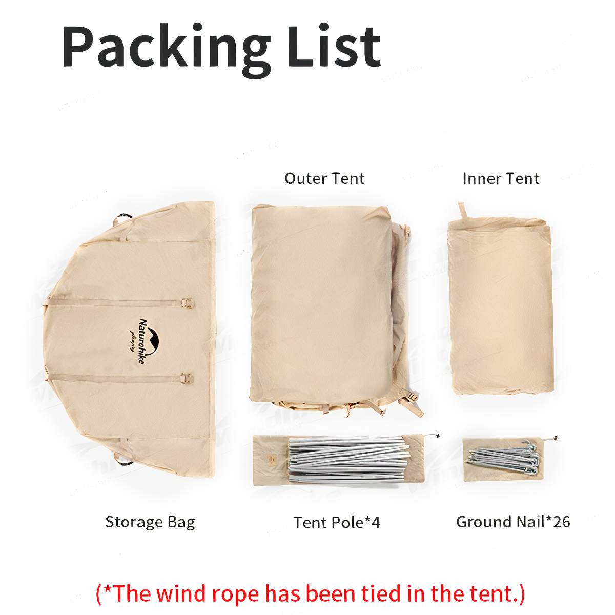 Naturehike Lều Cắm Trại Thiết Kế Dạng Hầm Lều Glamping