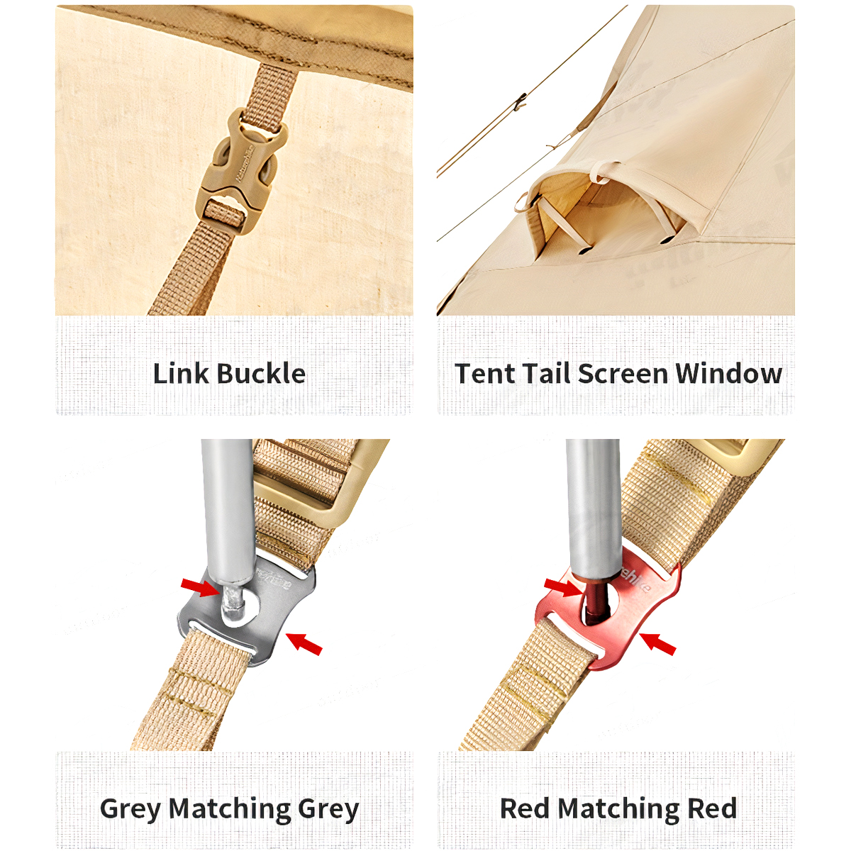 Naturehike Lều Cắm Trại Thiết Kế Dạng Hầm Lều Glamping