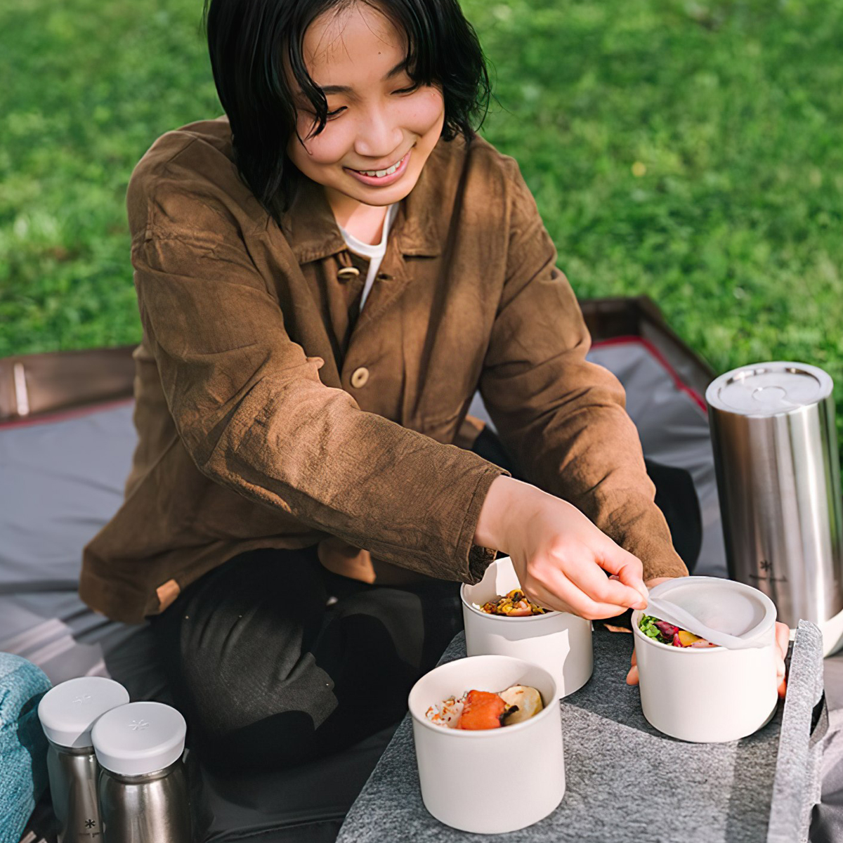 Snowpeak Hộp Đựng Đồ Ăn Cắm Trại Du Lịch Văn Phòng Tobachi 3