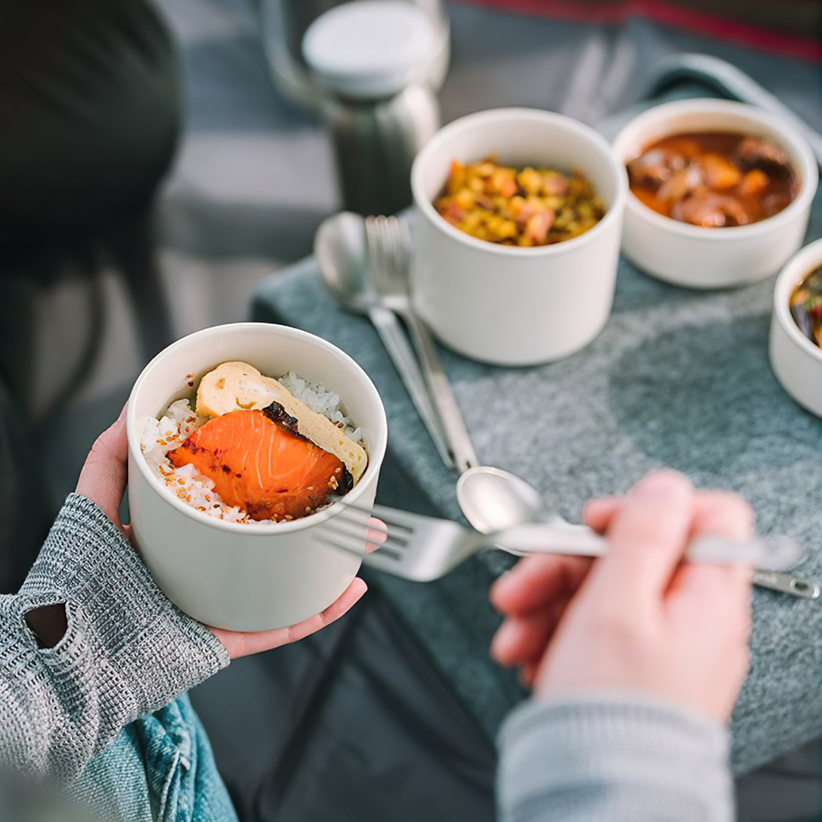 Snowpeak Hộp Đựng Đồ Ăn Cắm Trại Du Lịch Văn Phòng Tobachi