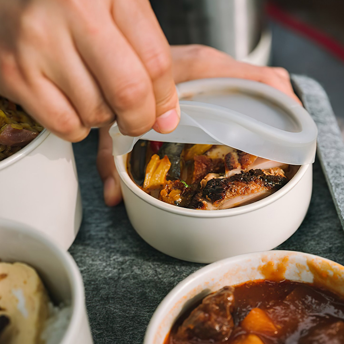 Snowpeak Hộp Đựng Đồ Ăn Cắm Trại Du Lịch Văn Phòng Tobachi