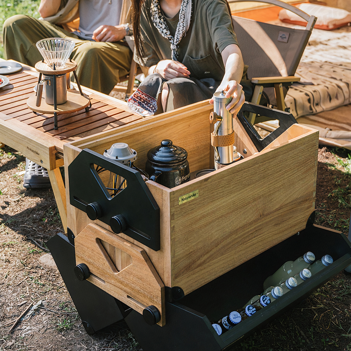 Hộp đựng đồ đa năng NatureHike Multifunctional Solid Wood Storage Box