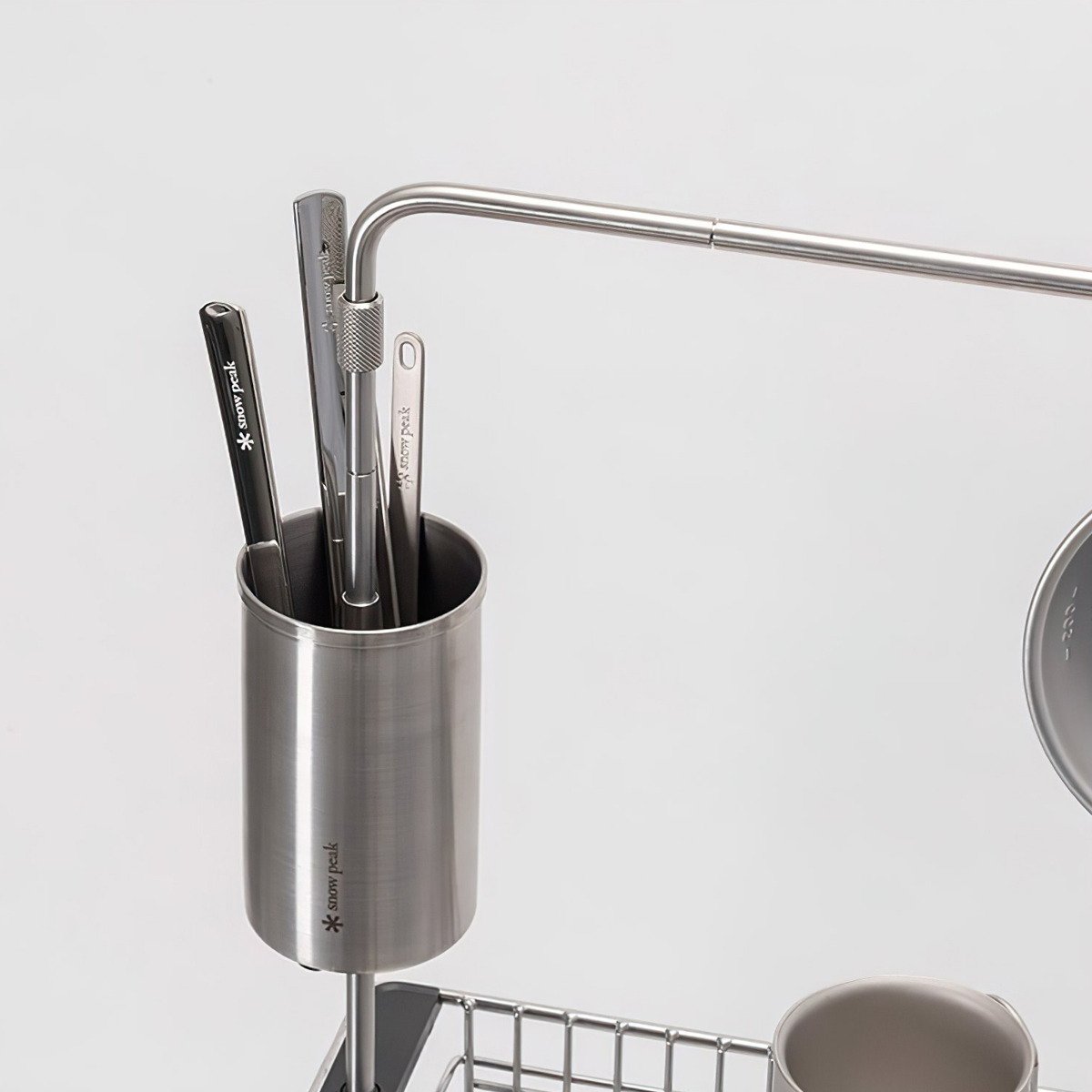 Hộp Đựng Dụng Cụ Cắm Trại Du Lịch Snowpeak Table Top Architect Cylinder Stand