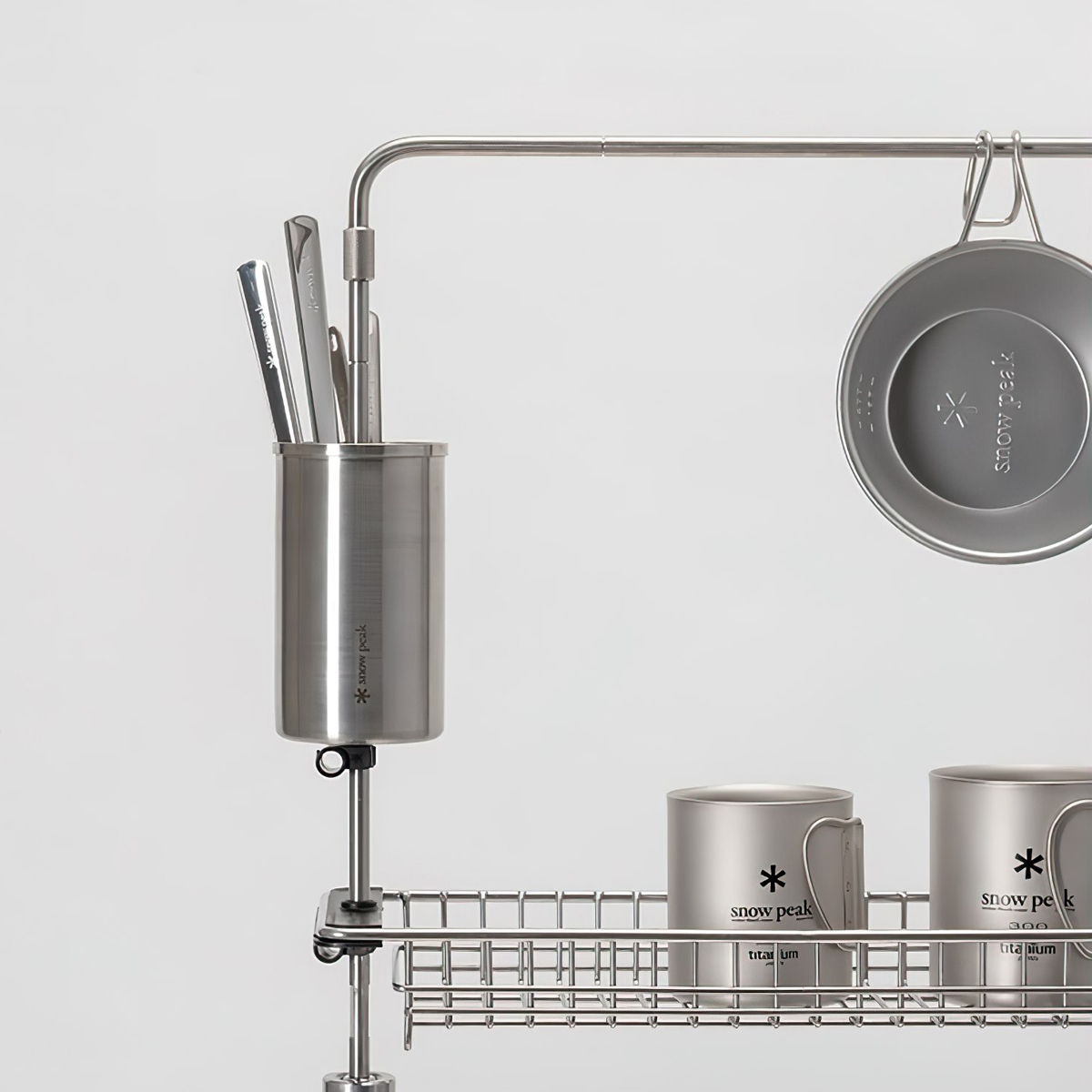 Hộp Đựng Dụng Cụ Cắm Trại Du Lịch Snowpeak Table Top Architect Cylinder Stand