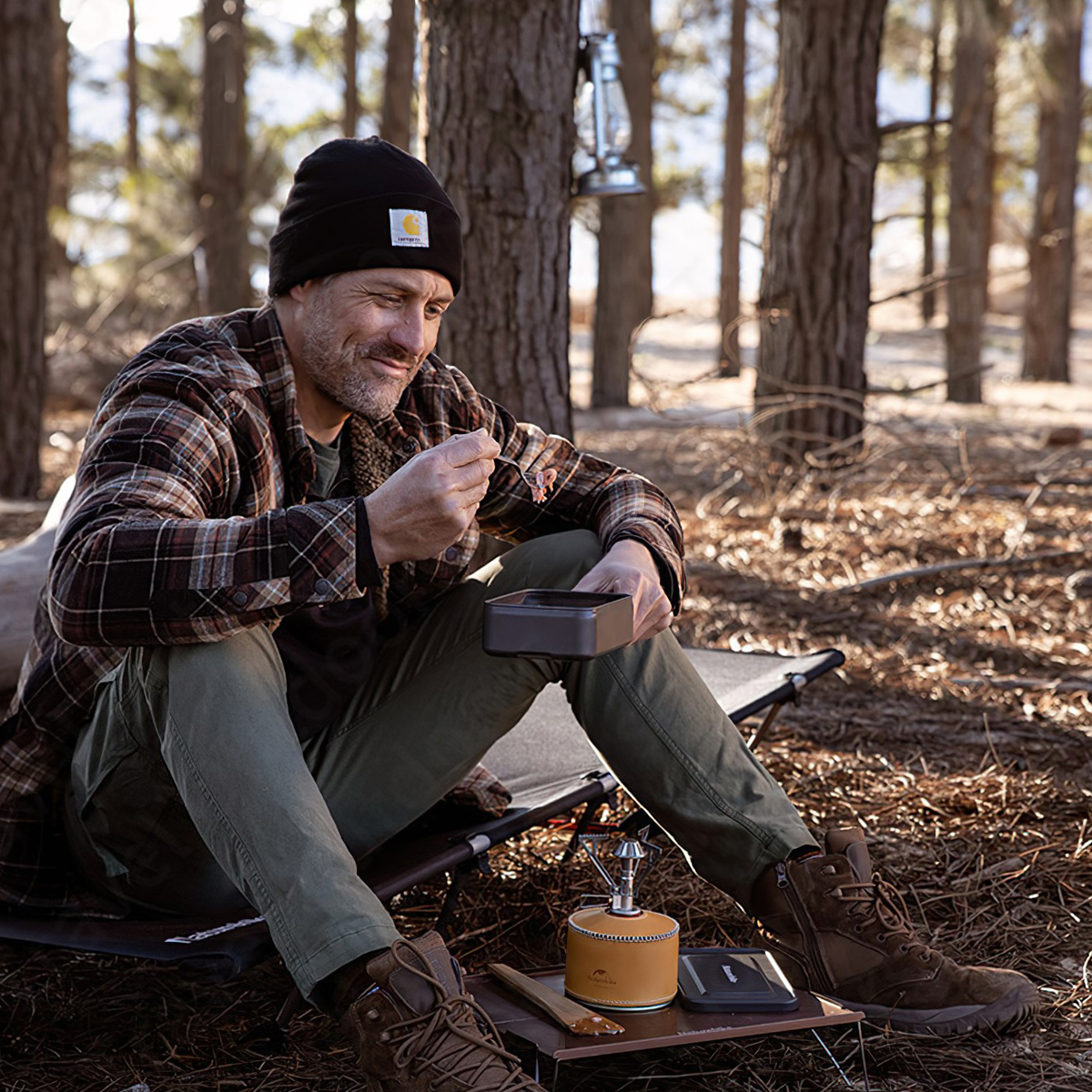 Naturehike Hộp Nấu Ăn Bằng Nhôm Cắm Trại Có Tay Cầm Aluminum Alloy Square Lunch Box