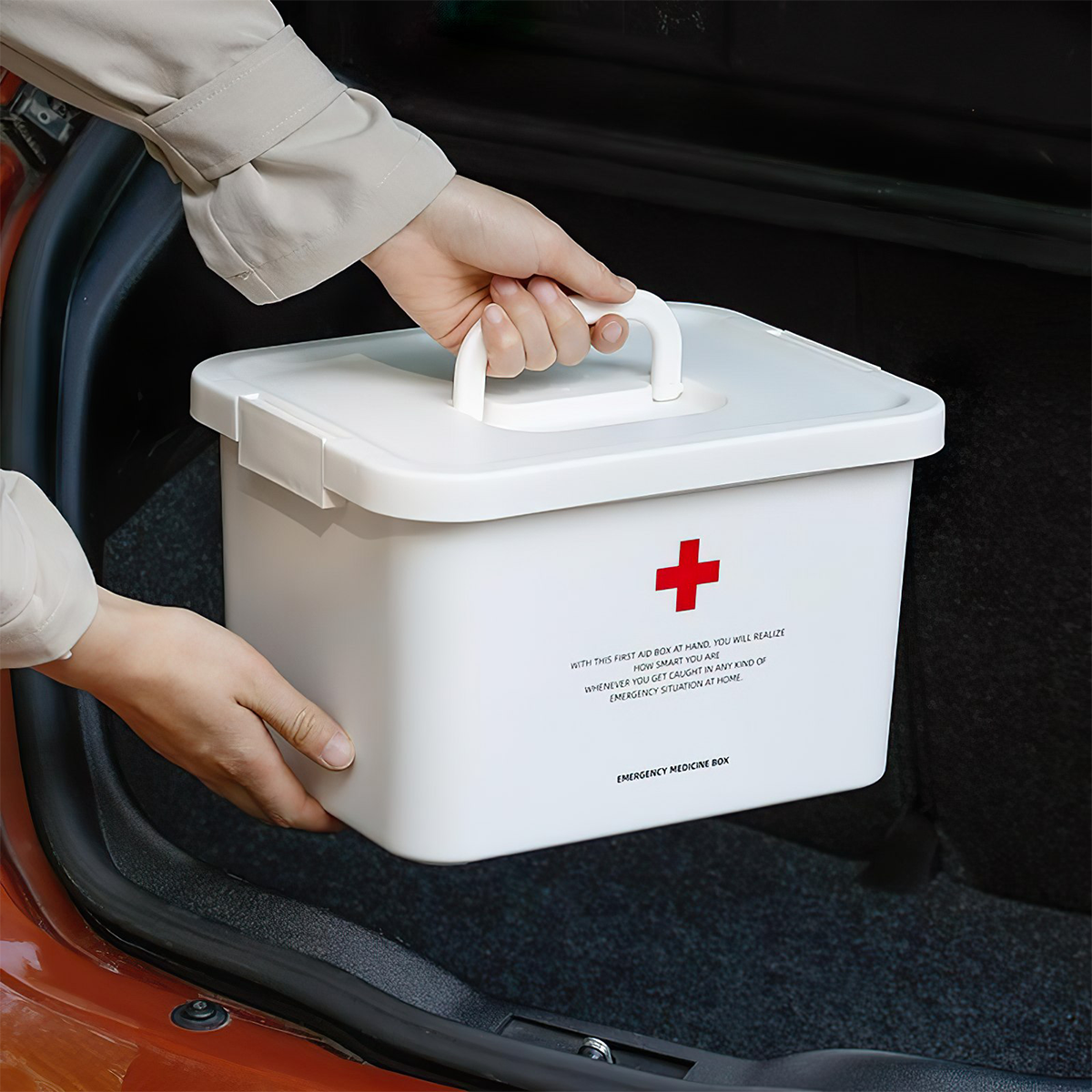 Shimoyama First Aid Box Hộp Y Tế Cứu Thương Xách Tay
