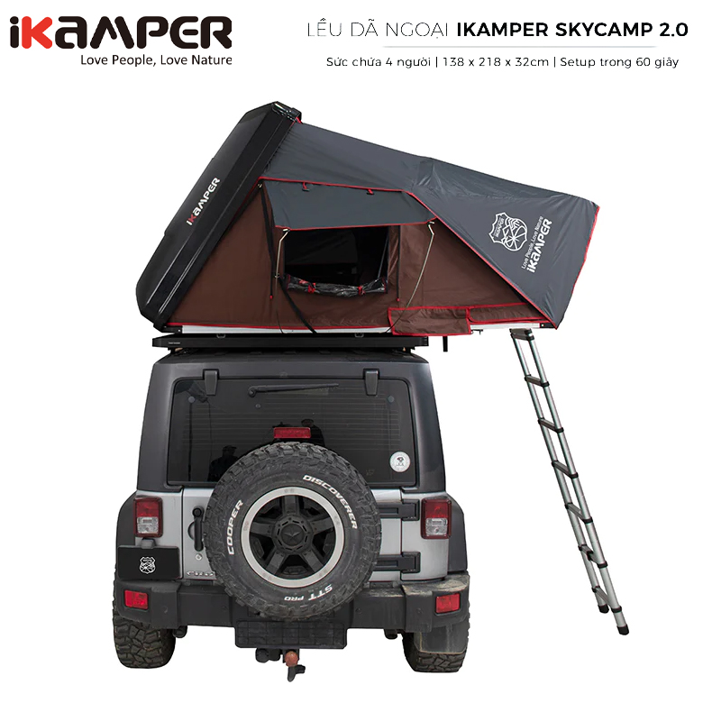 Lều Nóc Ô Tô Dã Ngoại IKamper Skycam 2.0