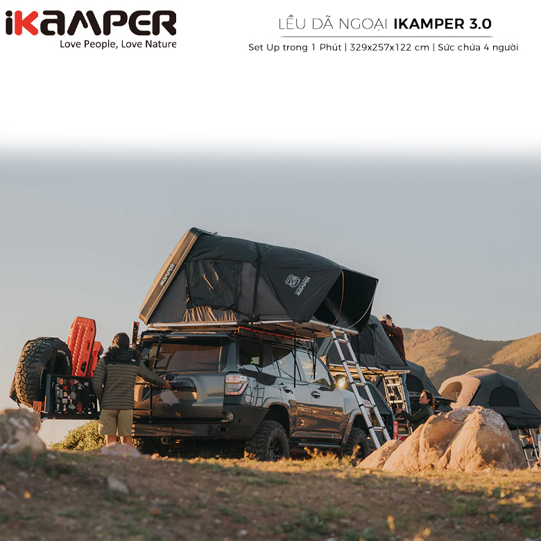 Lều Dã Ngoại Nóc Ô Tô IKAMPER SKYCAMP 3.0 ROOF TOP TENT