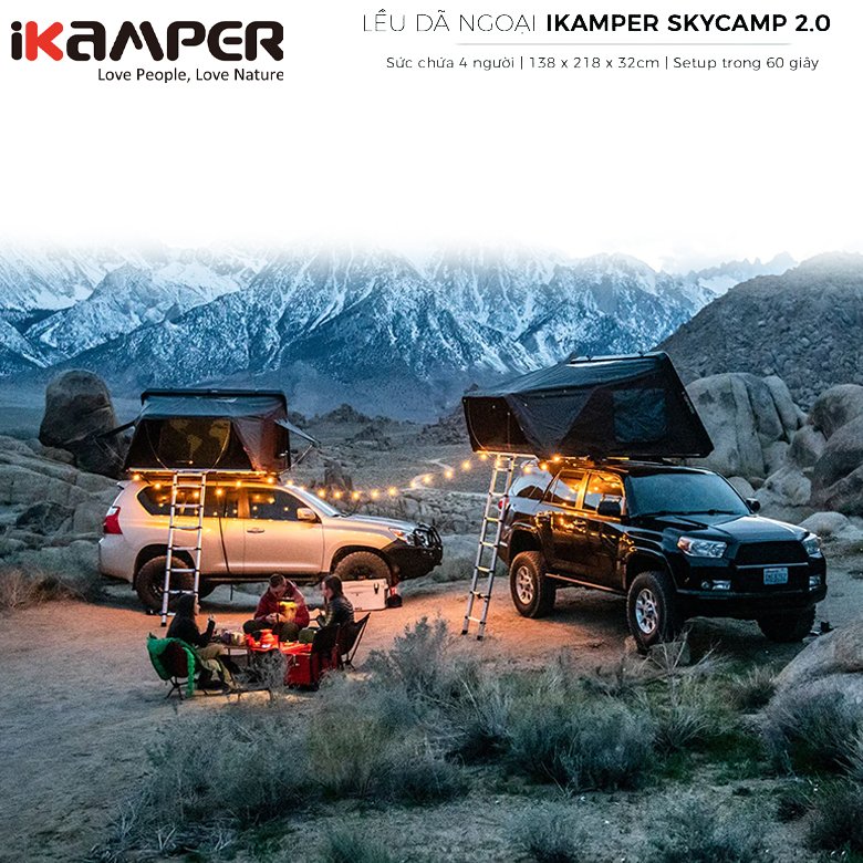 Lều Nóc Ô Tô Dã Ngoại IKamper Skycam 2.0