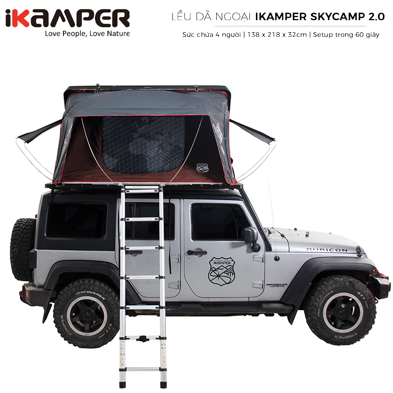 Lều Nóc Ô Tô Dã Ngoại IKamper Skycam 2.0