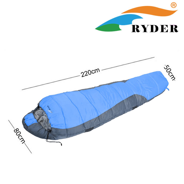 Túi ngủ mùa đông 2 lớp Ryder 2 Layers Mummy Sleeping Bag D1005 Blue