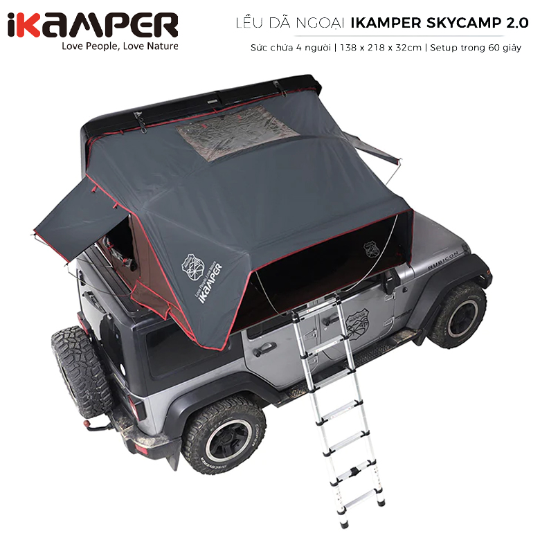Lều Nóc Ô Tô Dã Ngoại IKamper Skycam 2.0