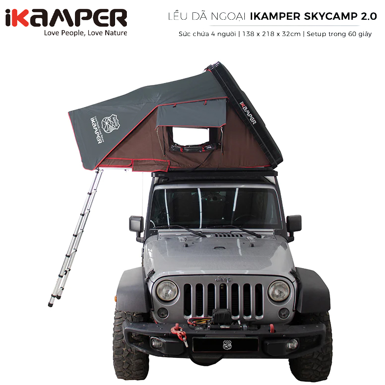 Lều Nóc Ô Tô Dã Ngoại IKamper Skycam 2.0