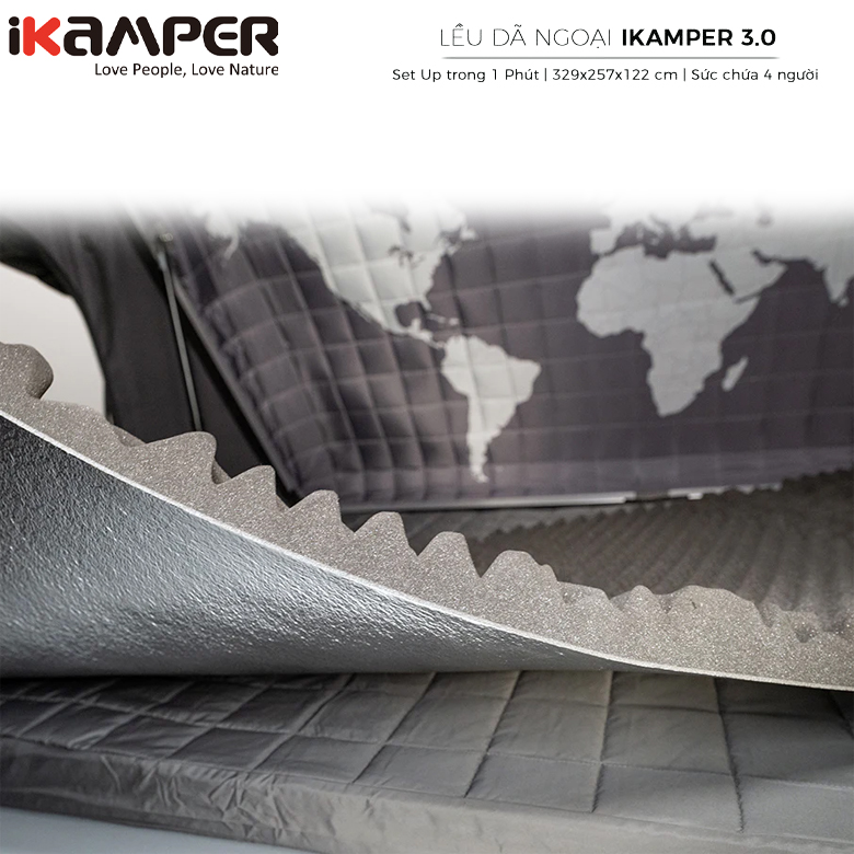 Lều Dã Ngoại Nóc Ô Tô IKAMPER SKYCAMP 3.0 ROOF TOP TENT