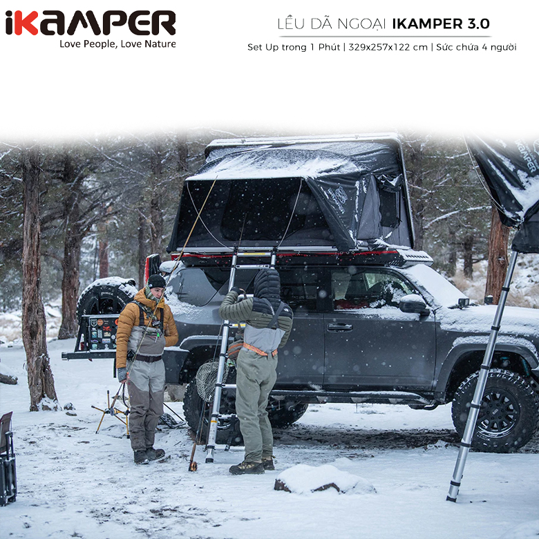 Lều Dã Ngoại Nóc Ô Tô IKAMPER SKYCAMP 3.0 ROOF TOP TENT