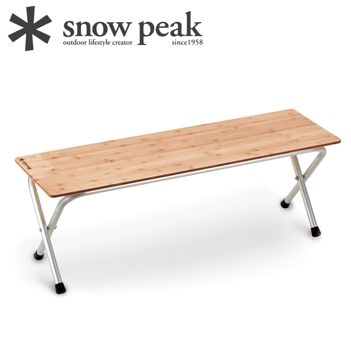 Kệ Gấp Để Đồ Đa Năng Du Lịch Cắm Trại Snowpeak Folding Shelf Long Bamboo