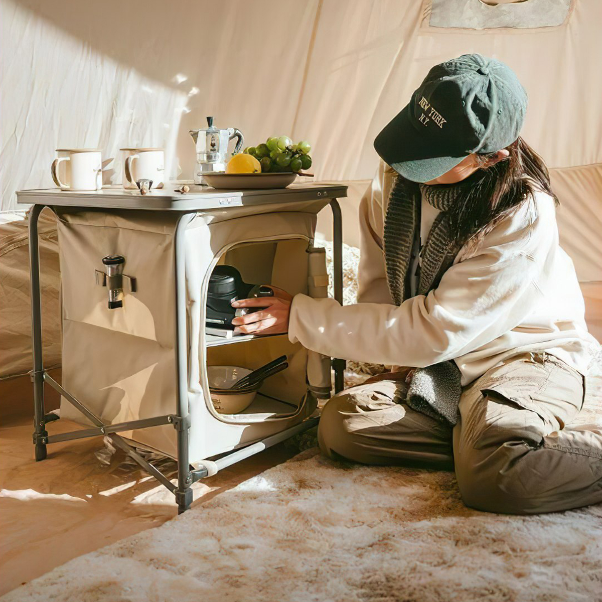 Kệ Mini Cắm Trại Gấp Gọn Ngoài Trời Đa Năng Naturehike