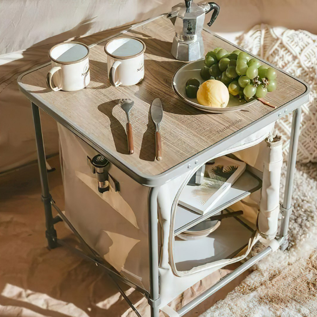 Kệ Mini Cắm Trại Gấp Gọn Ngoài Trời Đa Năng Naturehike