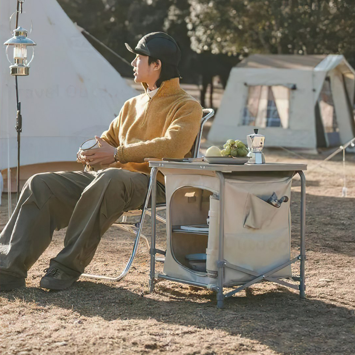 Kệ Mini Cắm Trại Gấp Gọn Ngoài Trời Đa Năng Naturehike