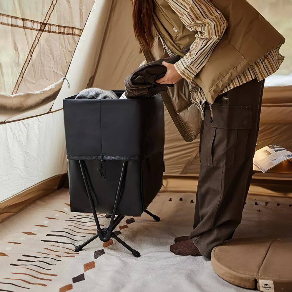 Naturehike NH22JU025 Kệ Mini Vải Lưới Gấp Gọn Cắm Trại