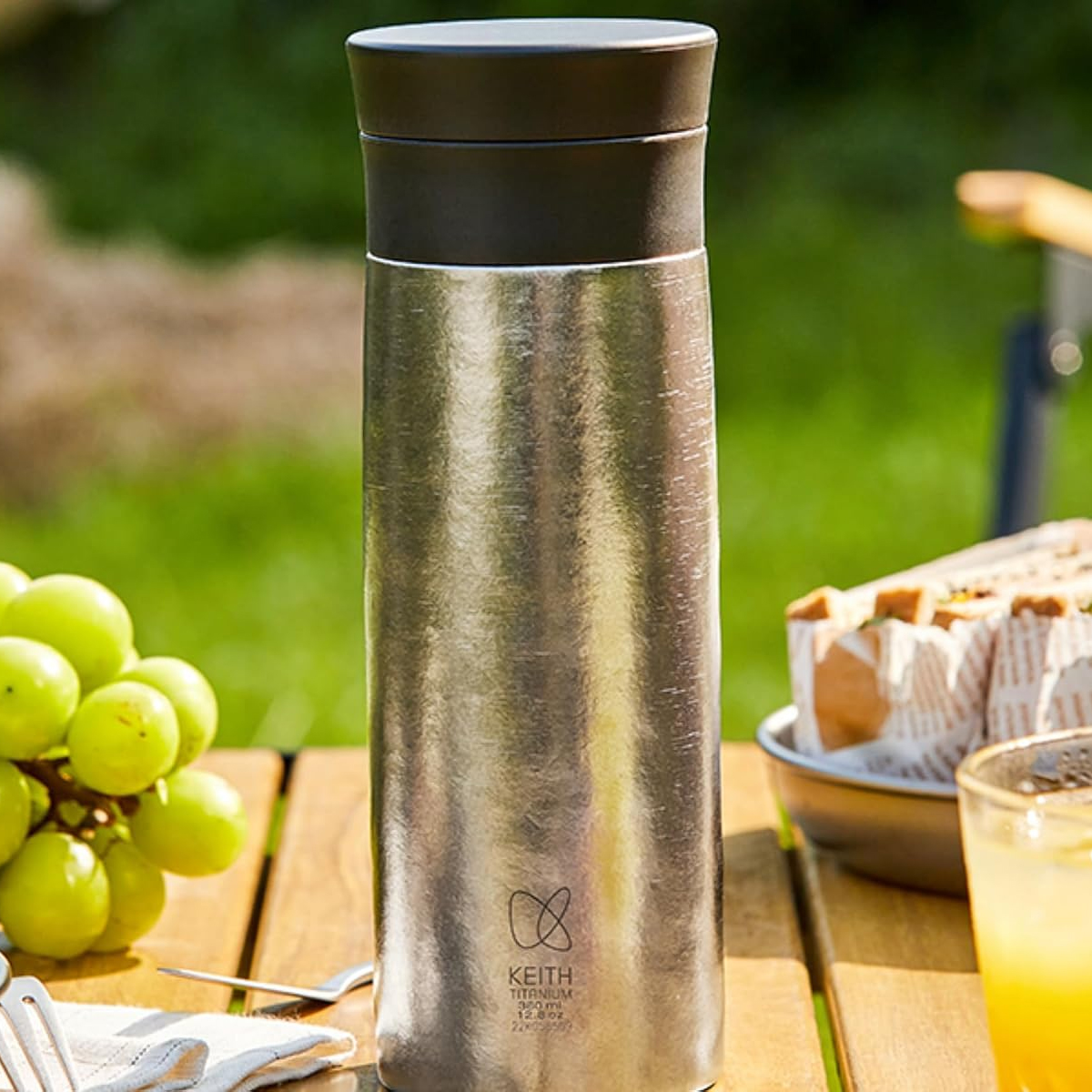 Keith Titanium Bình Giữ Nhiệt 2 Lớp Dã Ngoại Ti3132 / Ti3135 - 380ml
