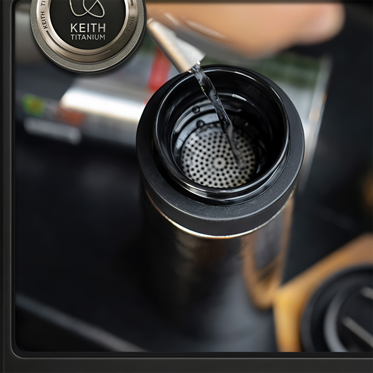 Keith Titanium Bình Giữ Nhiệt 2 Lớp Dã Ngoại Ti3132 / Ti3135 - 380ml