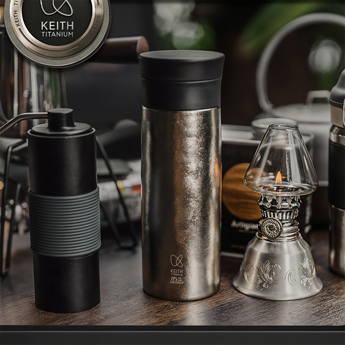 Keith Titanium Bình Giữ Nhiệt 2 Lớp Dã Ngoại Ti3132 / Ti3135 - 380ml