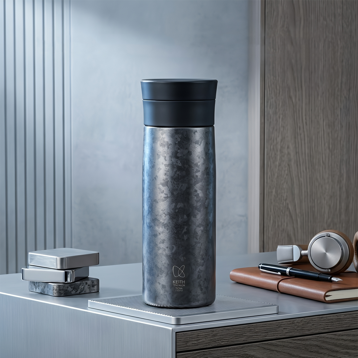 Keith Titanium Bình Giữ Nhiệt 2 Lớp Dã Ngoại Ti3132 / Ti3135 - 380ml