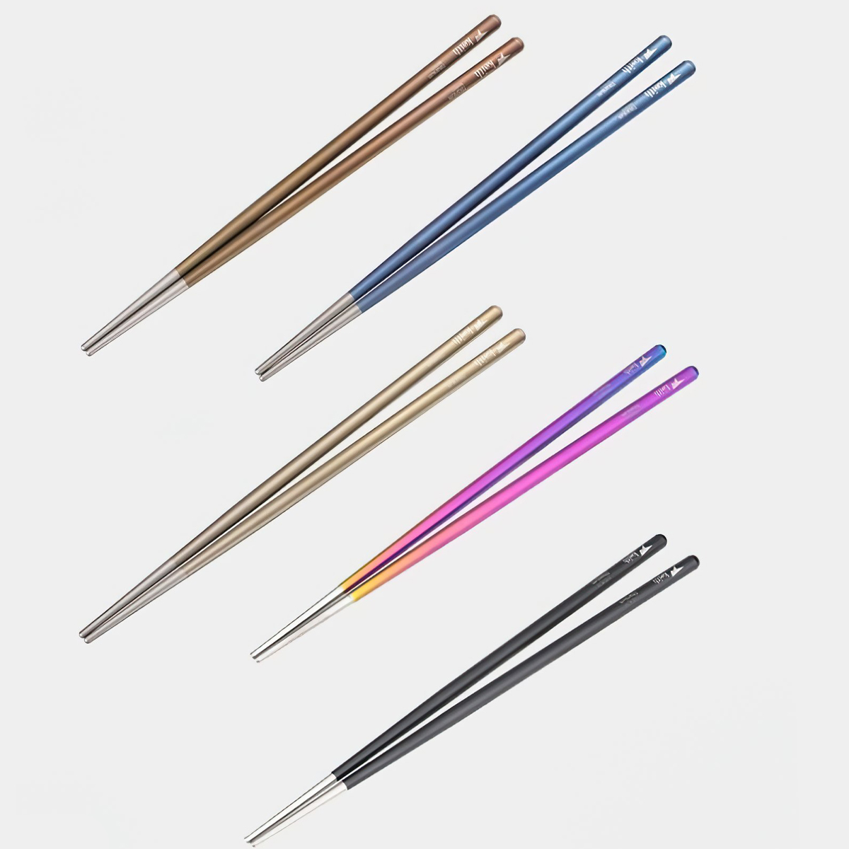 Keith Titanium Chopsticks TI5661/ TI5662/ TI5663/ TI5664 Đũa Tròn Siêu Nhẹ (Đôi)