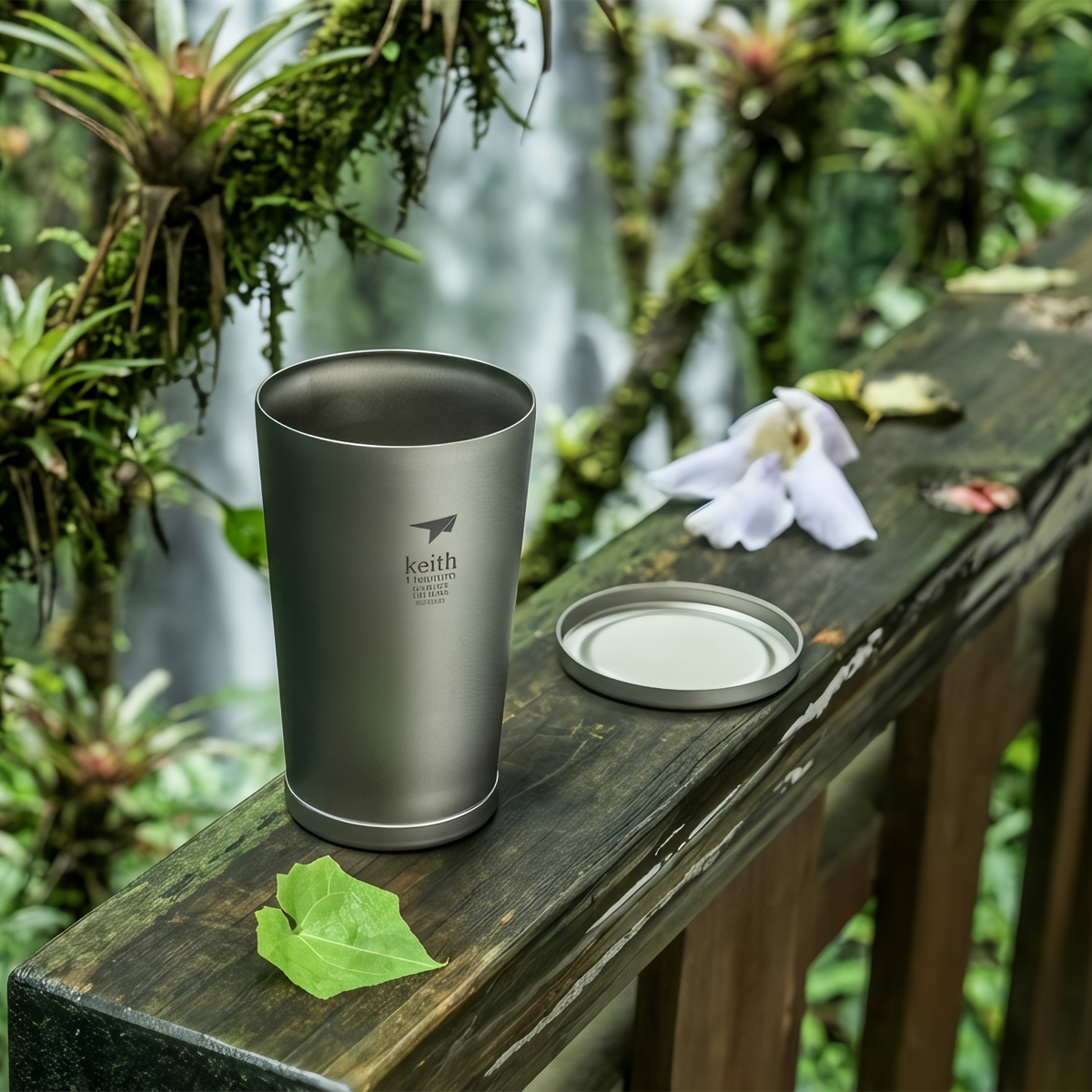 Keith Titanium Cốc Cà Phê 2 lớp Cắm Trại Dã Ngoại Ti3150 320ml