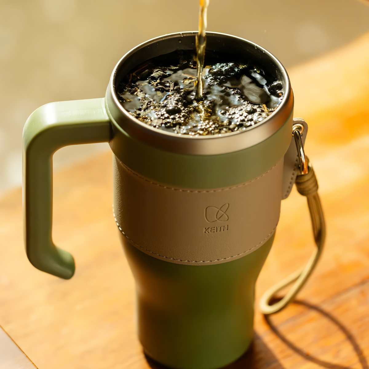 Keith Titanium Ly cốc Dã Ngoại 100% Titanium siêu nhẹ 1 lớp Ti3273 / Ti3272 / Ti3271 - 1000ml