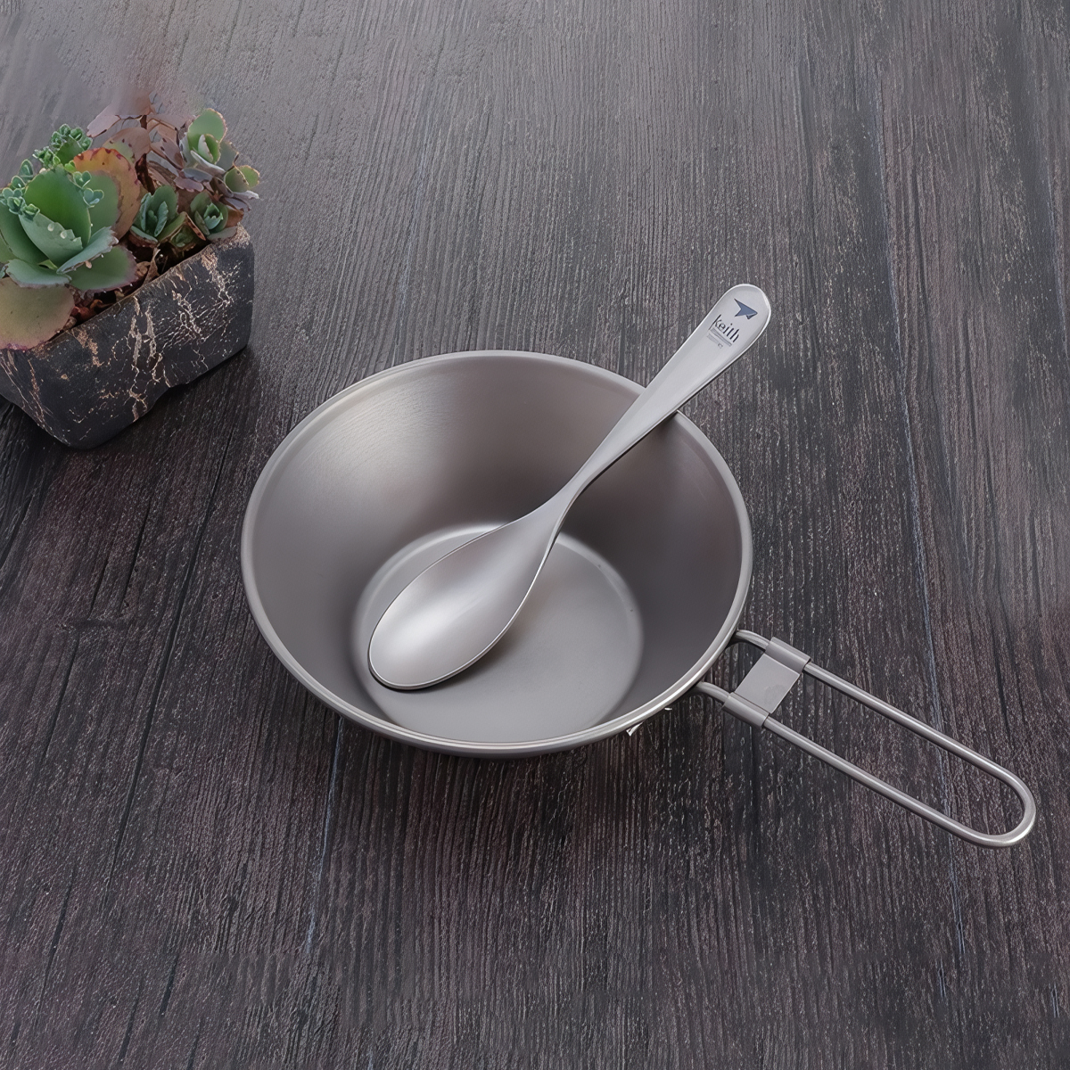 Keith Titanium Muỗng Titanium Cắm Trại Ti5200 - Dài 14cm