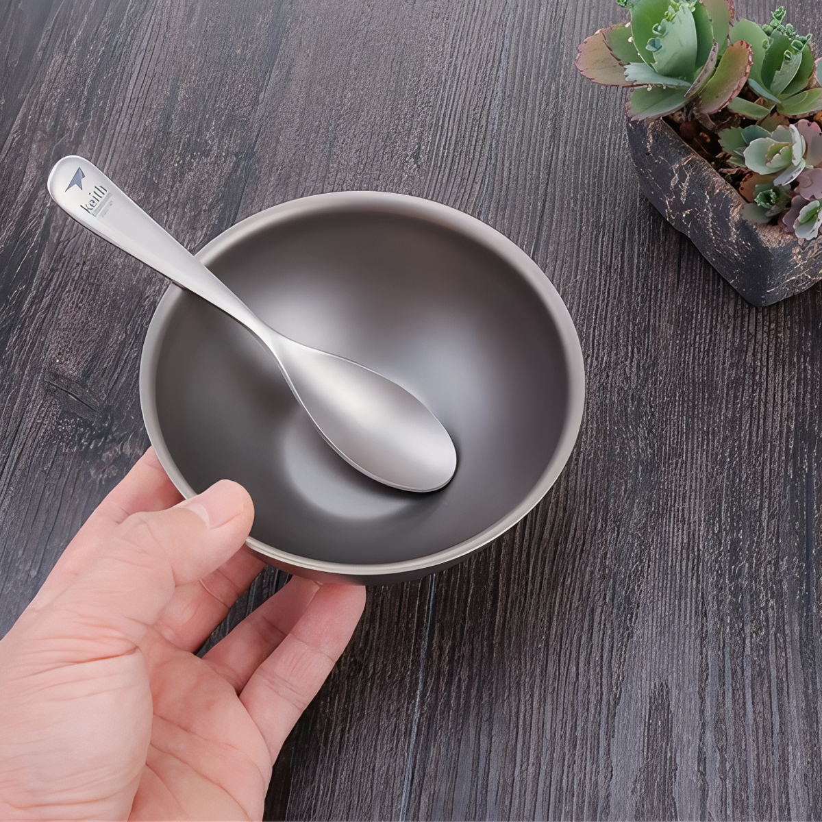 Keith Titanium Muỗng Titanium Cắm Trại Ti5200 - Dài 14cm