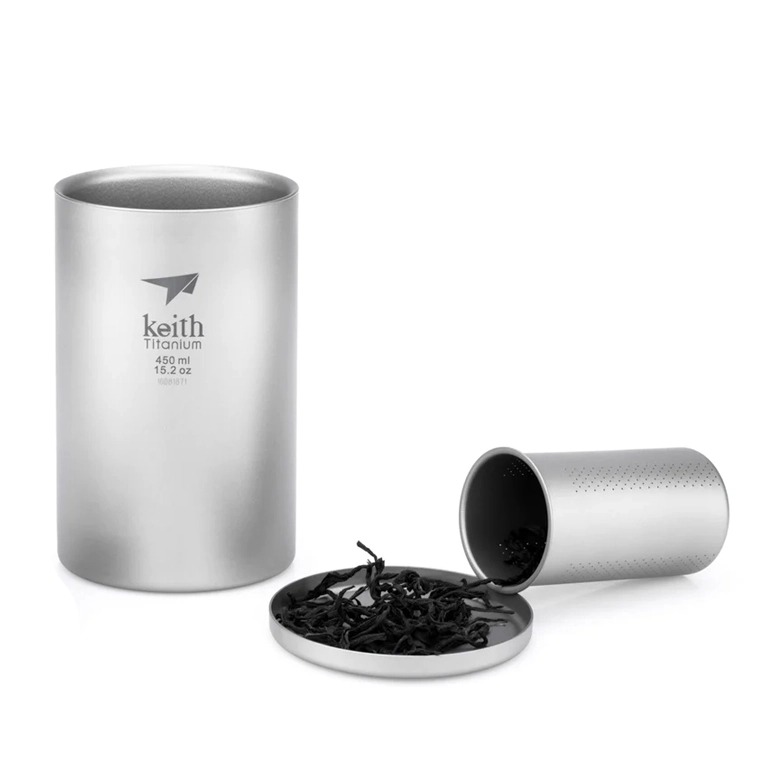 Keith Titanium Office Mug with Tea Infuser