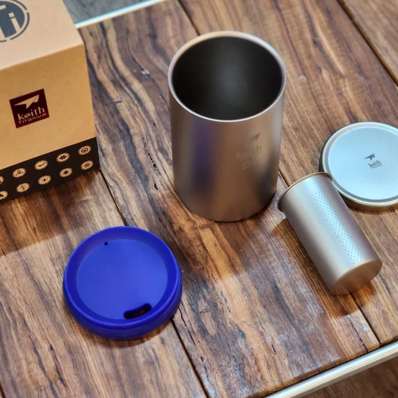 Keith Titanium Office Mug with Tea Infuser