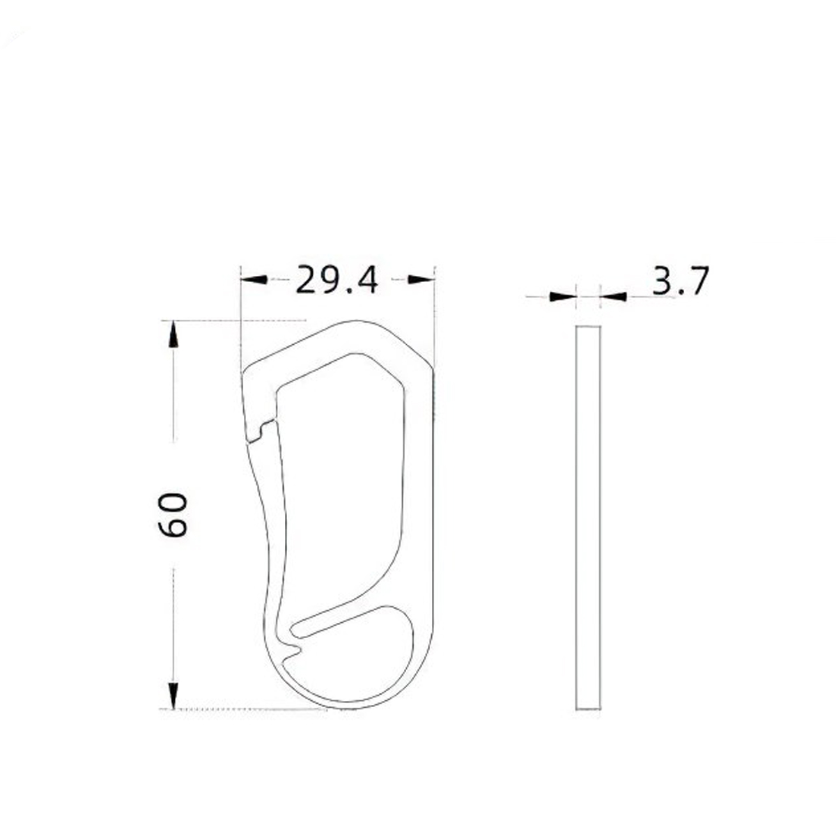 Keith Titanium Ti1155 Móc Khóa Carabiner Đa Năng
