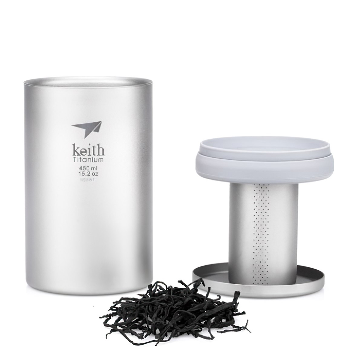 Keith Titanium Ti3520 Cốc Pha Trà Office Mug With Tea Infuser