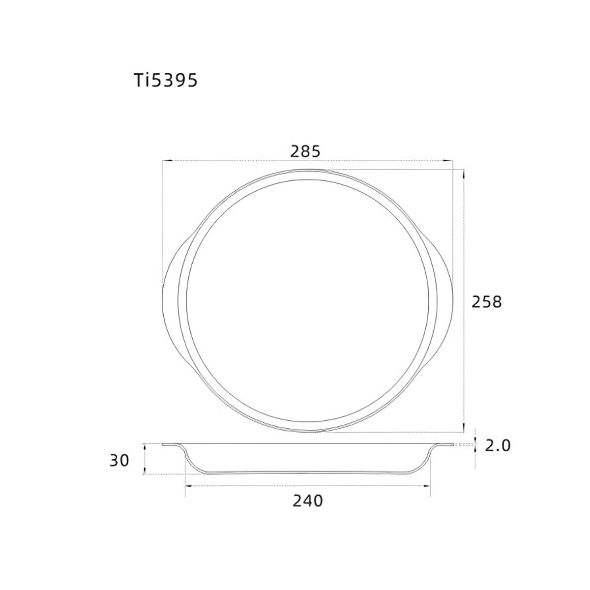 Keith Titanium Ti5392 - Ti5395 Đĩa Ăn Có Tay Cầm