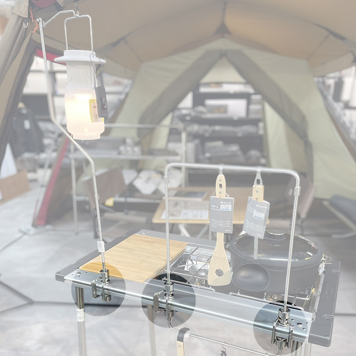 Kẹp Bàn Đa Năng Kết Hợp Với Các Sản Phẩm Snowpeak Tabletop Architect Clamp Ck-300