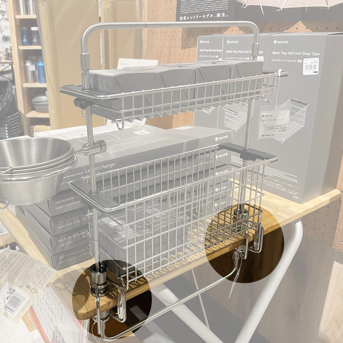 Kẹp Bàn Đa Năng Kết Hợp Với Các Sản Phẩm Snowpeak Tabletop Architect Clamp Ck-300