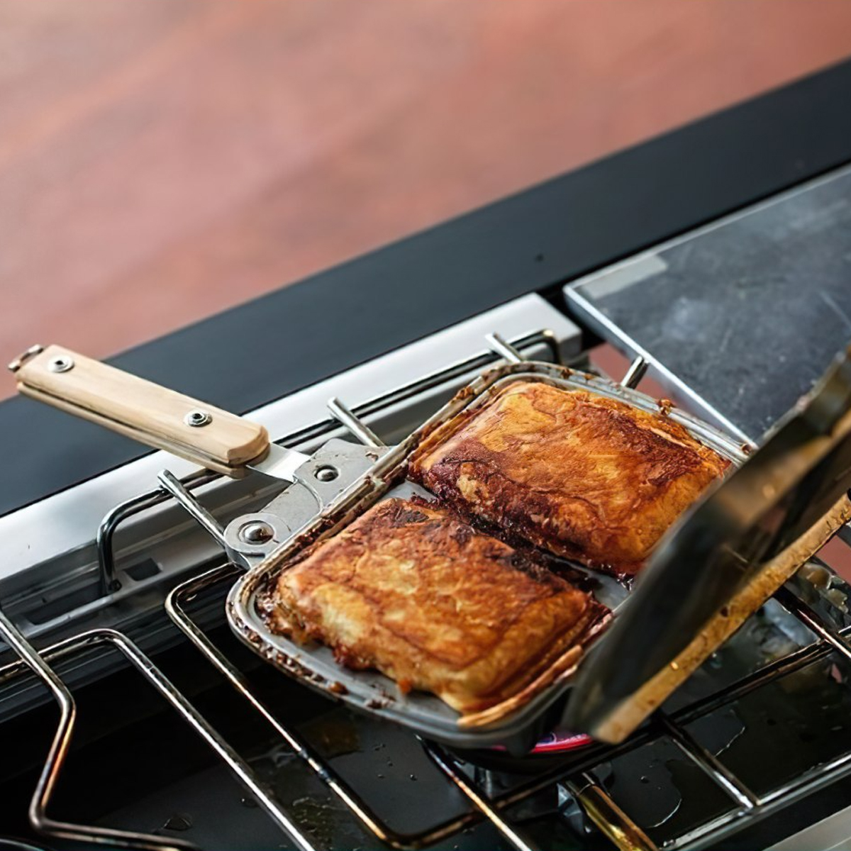 Kẹp Làm Bánh Cắm Trại Du Lịch Snowpeak Hot Sandwich Cooker Tramesino Gr-009R