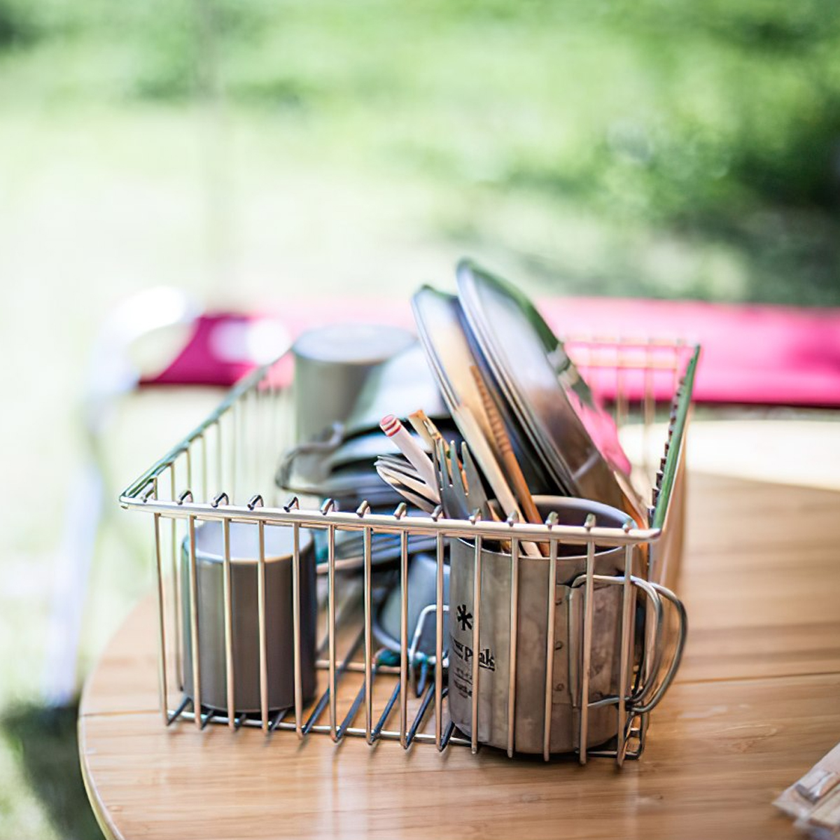 Snowpeak Khay Lưới Đựng Đồ Cắm Trại Du Lịch Kết Hợp Với Các Sản Phẩm Của Mesh Tray 1 Unit Deep Type