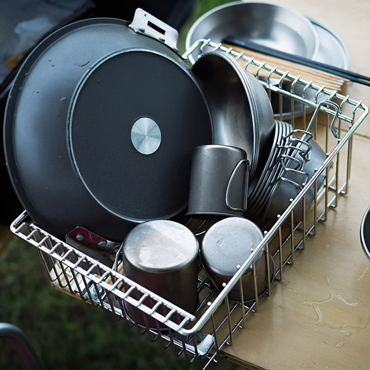 Snowpeak Khay Lưới Đựng Đồ Cắm Trại Du Lịch Kết Hợp Với Các Sản Phẩm Của Mesh Tray 1 Unit Deep Type