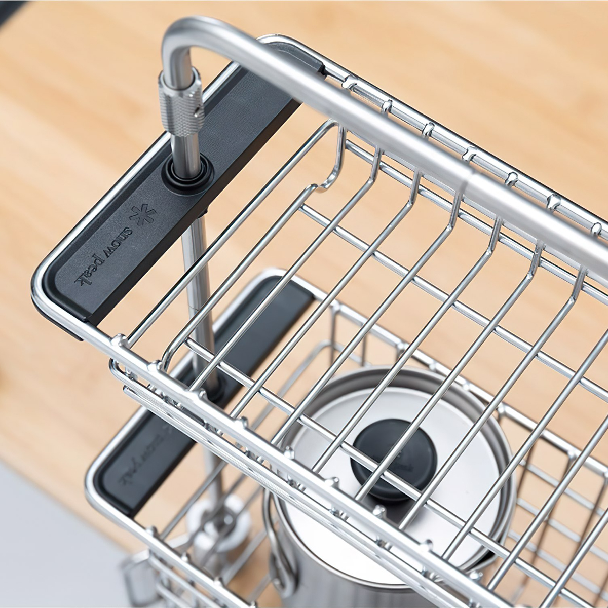 Khay Lưới Đựng Đồ Cắm Trại Du Lịch Kết Hợp Với Các Sản Phẩm Của Snowpeak Mesh Tray Half Unit Shallow Type