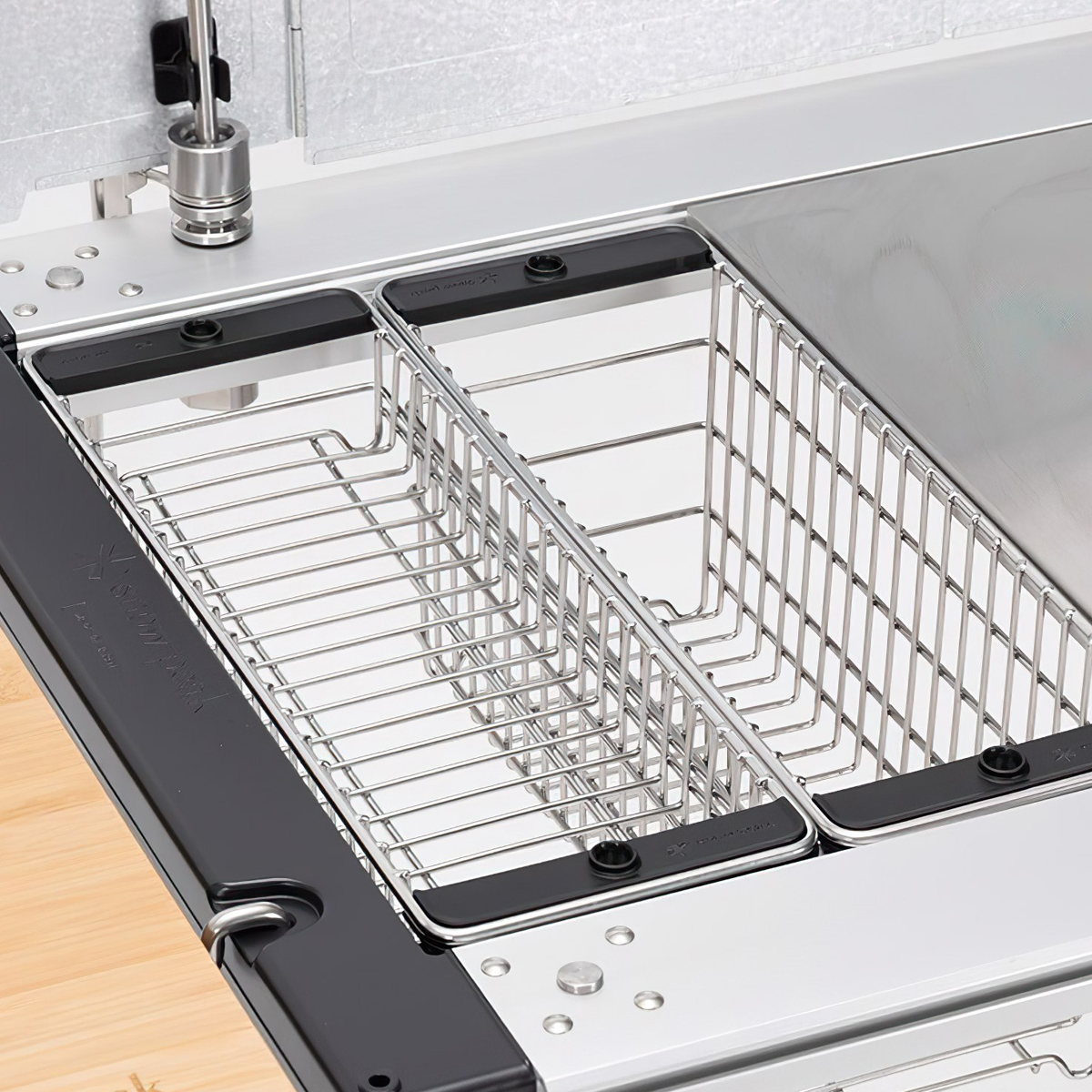 Khay Lưới Đựng Đồ Cắm Trại Du Lịch Kết Hợp Với Các Sản Phẩm Của Snowpeak Mesh Tray Half Unit Shallow Type